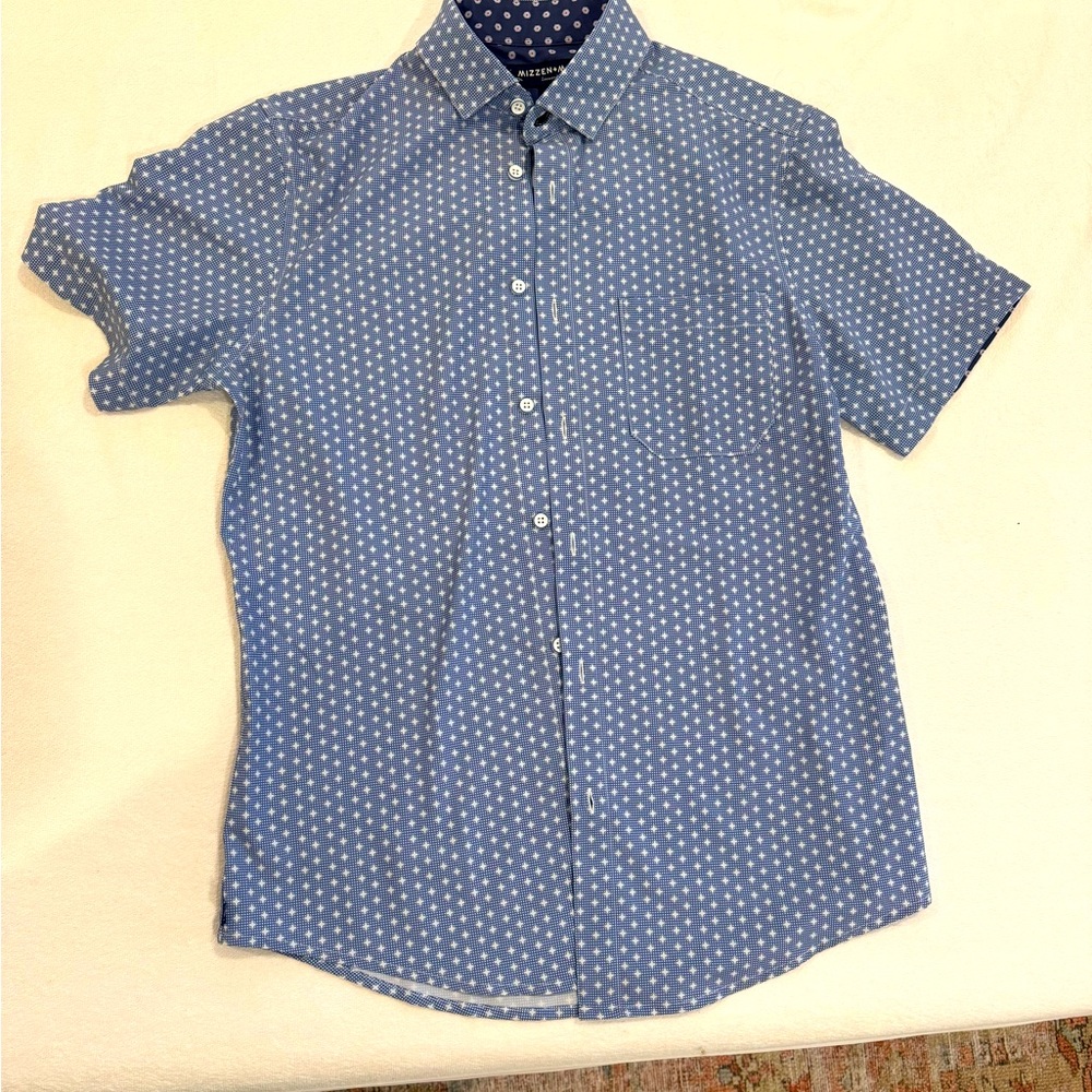 Small Trim Mizzen and Main short sleeve button down